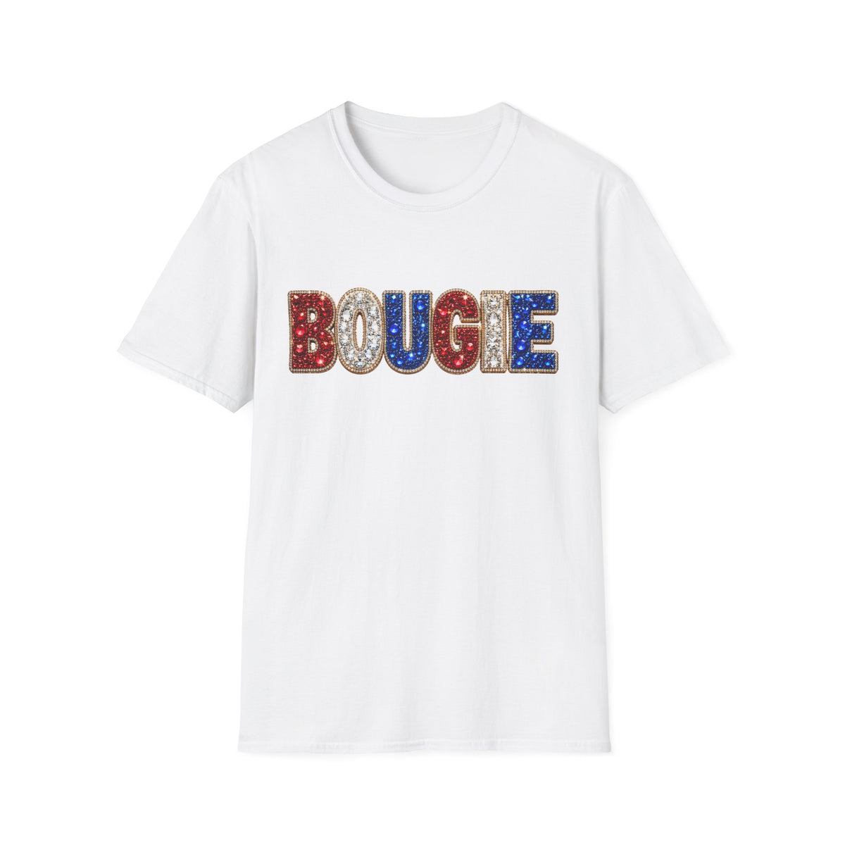 Bougie Sequin Letters T-Shirt — Glam Retro Graphic Tee