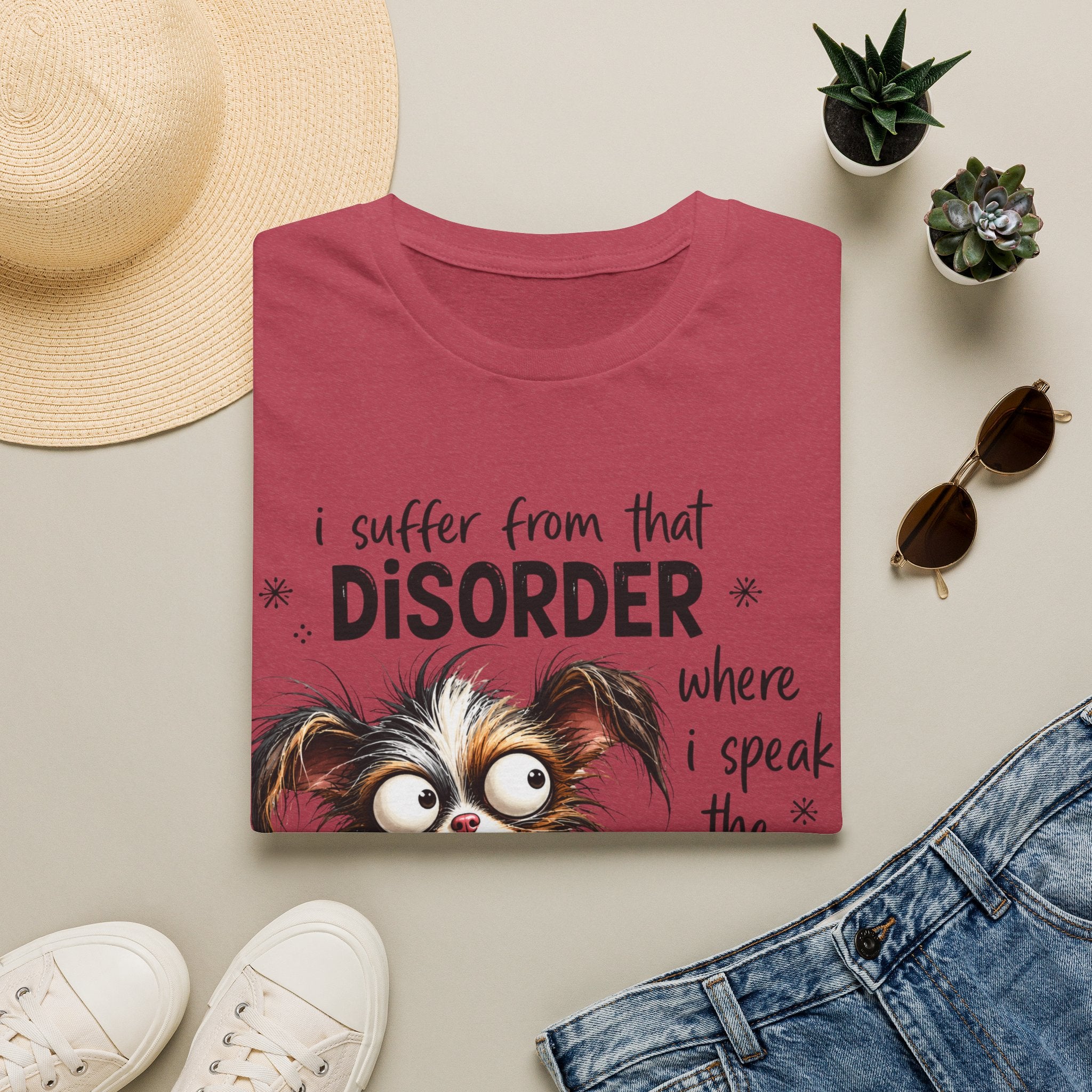T-Shirt — “I Suffer From That Disorder” Funny Dog Graphic Tee