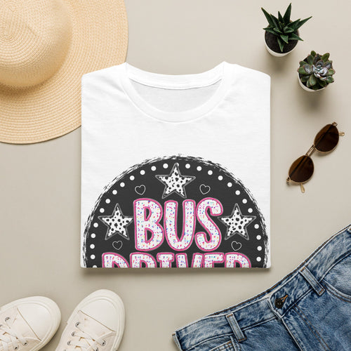 Bus Driver T‑Shirt — Retro Chalkboard Stars Design