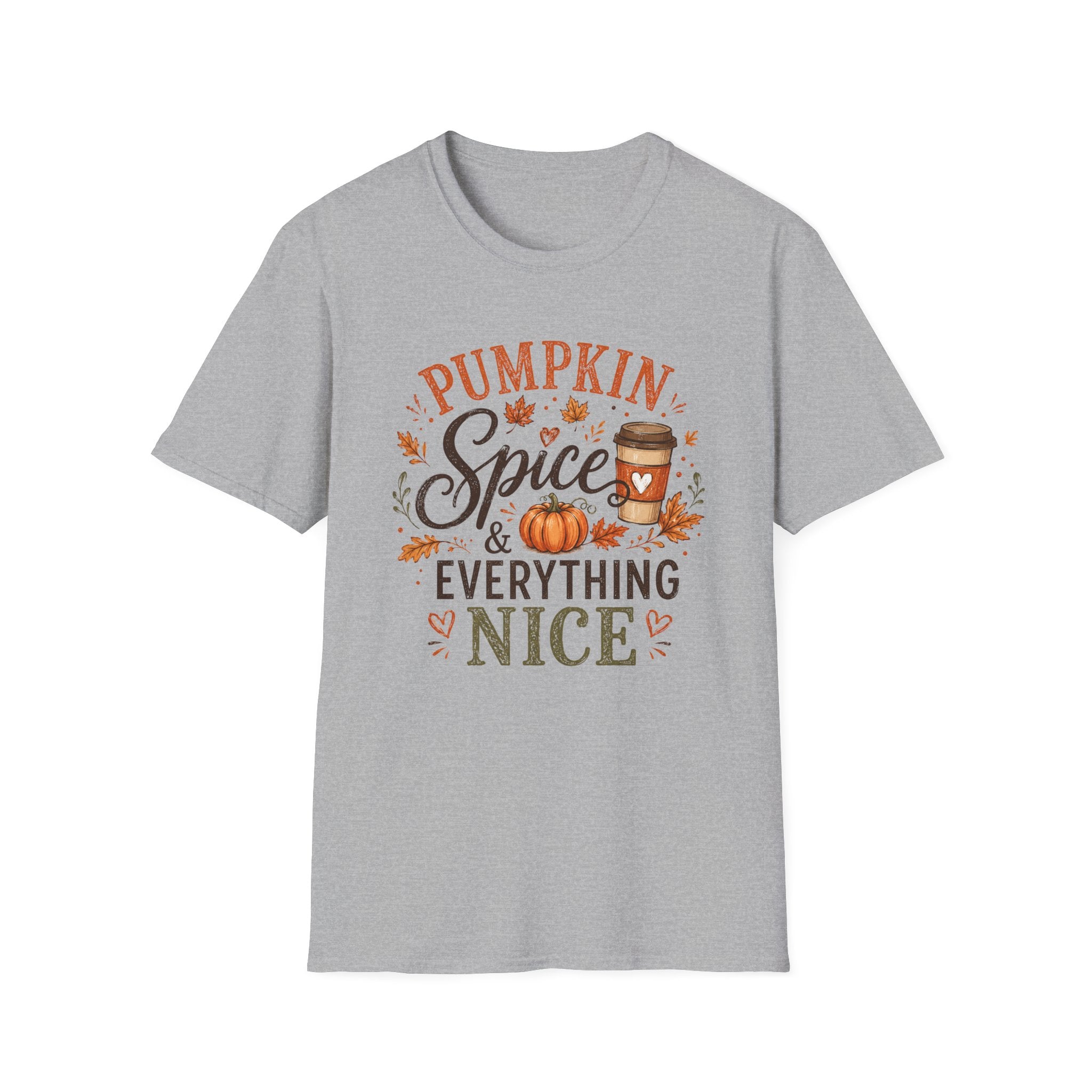 Pumpkin Spice T-Shirt — "Pumpkin Spice & Everything Nice" Fall Graphic Tee