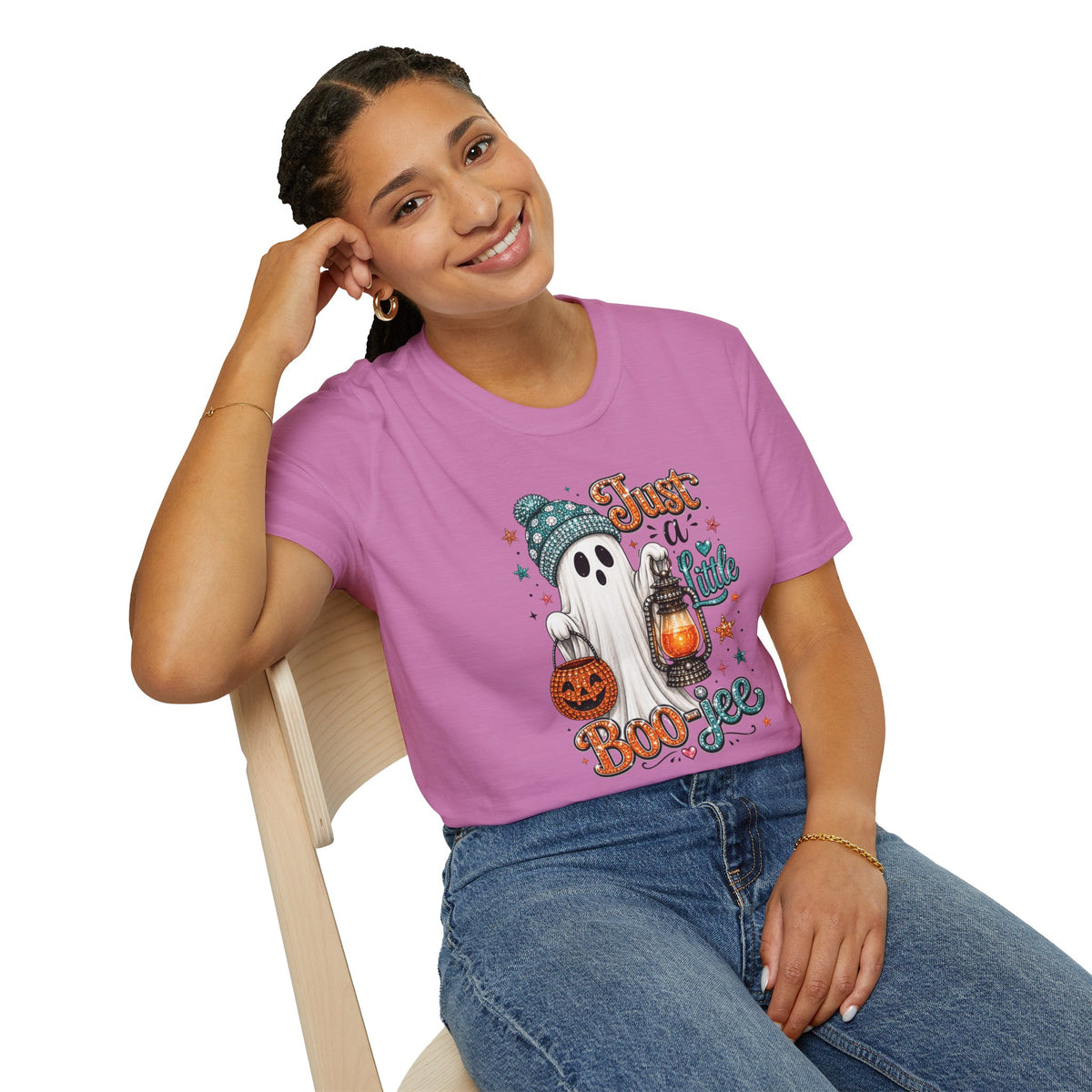 Just a Little Boo-tee T-Shirt — Cute Ghost Halloween Graphic Tee