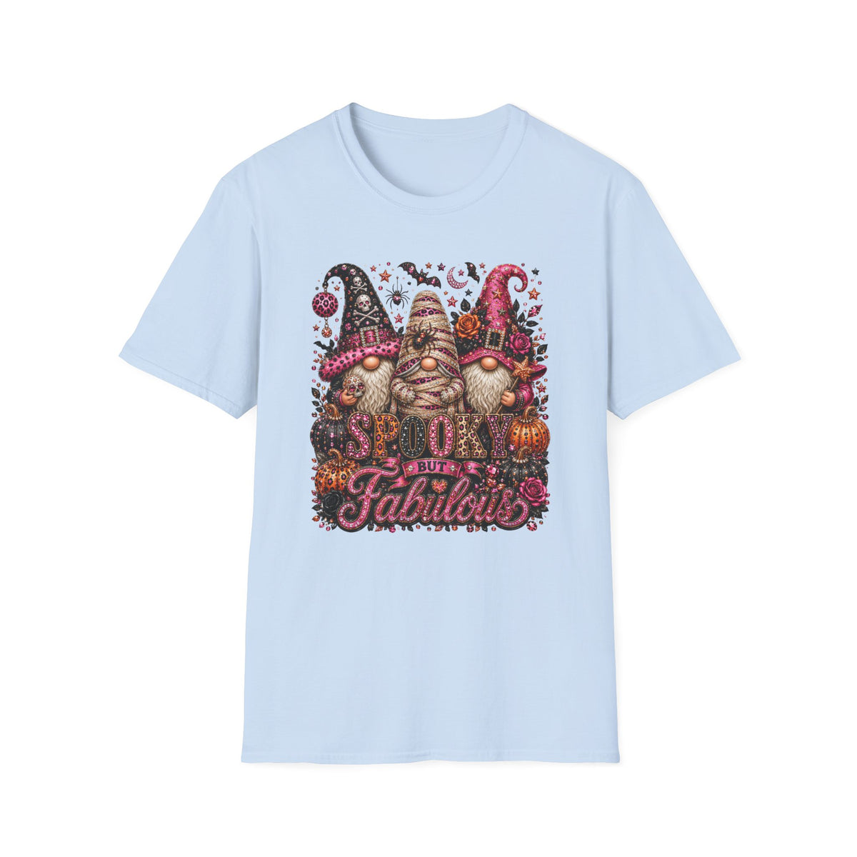 Gnome Trio Halloween T‑Shirt — 'Fabulous' Spooky Pumpkin Gnomes