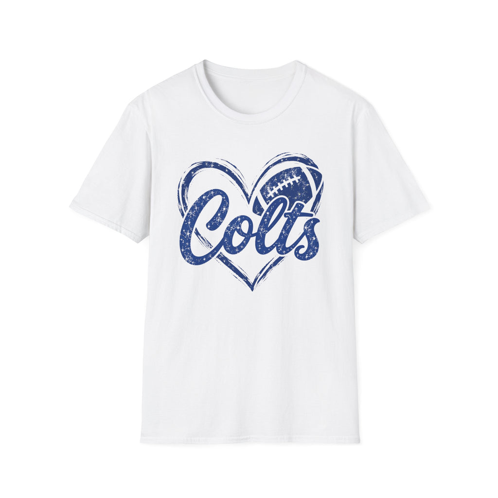 Colts Heart Football T-Shirt — Vintage Style Team Fan Tee