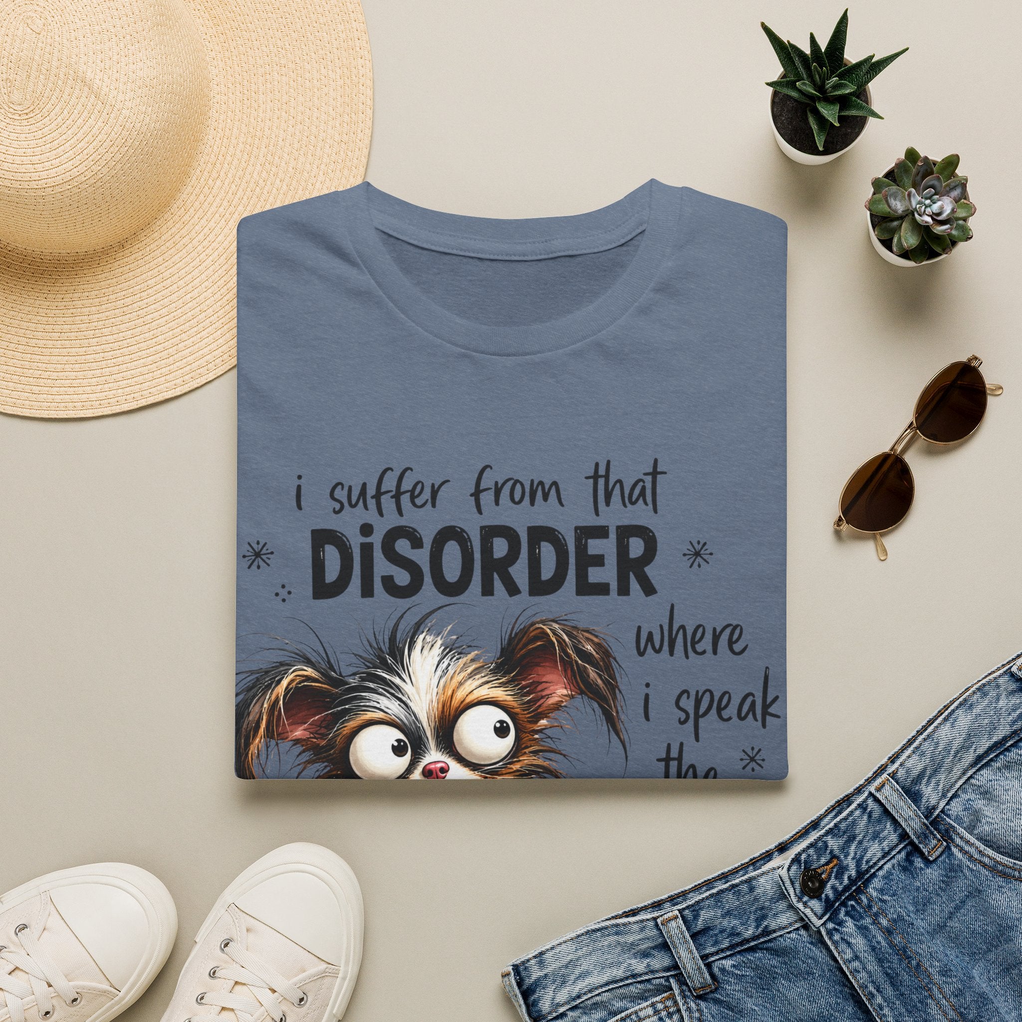 T-Shirt — “I Suffer From That Disorder” Funny Dog Graphic Tee