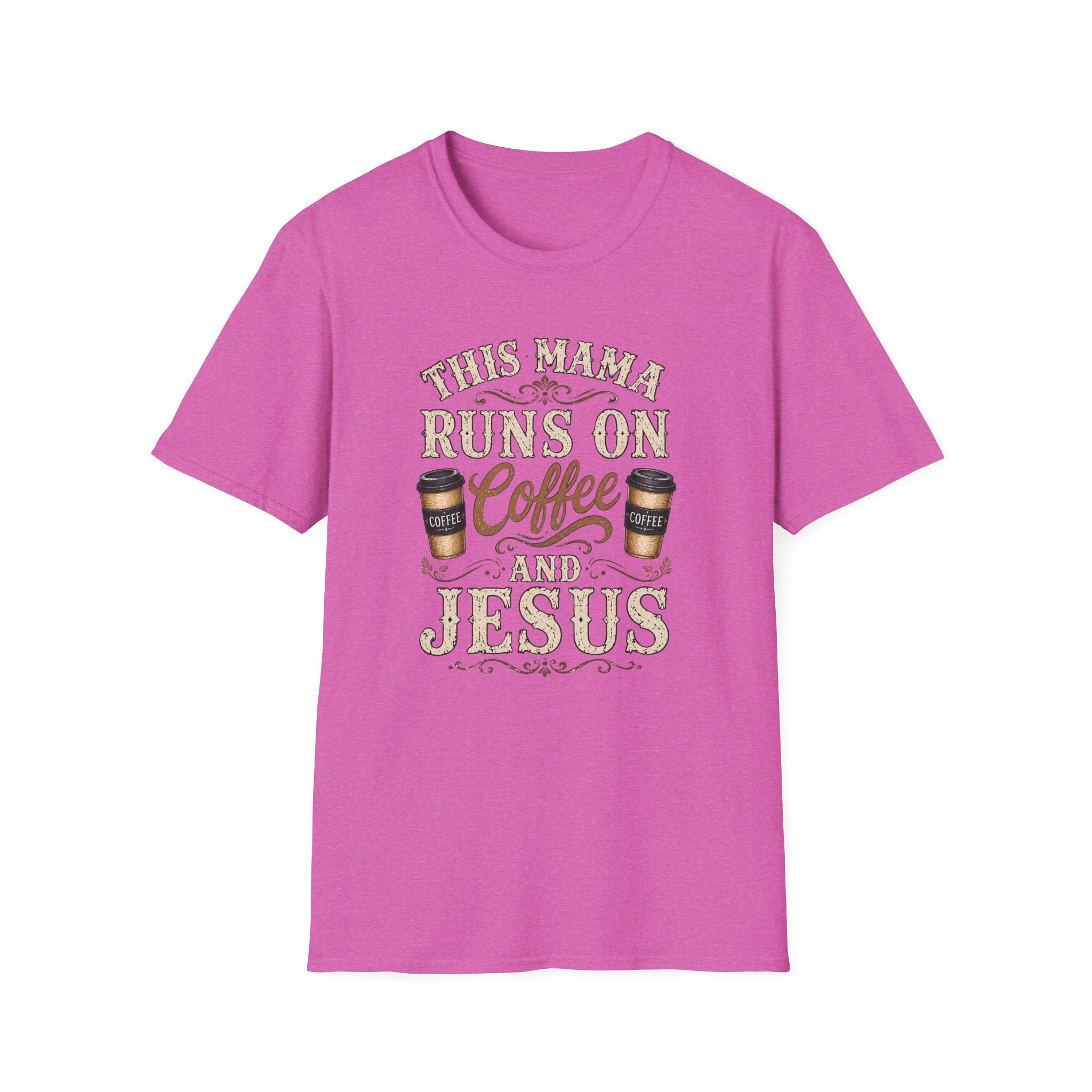 Mama Runs on Coffee and Jesus T-Shirt