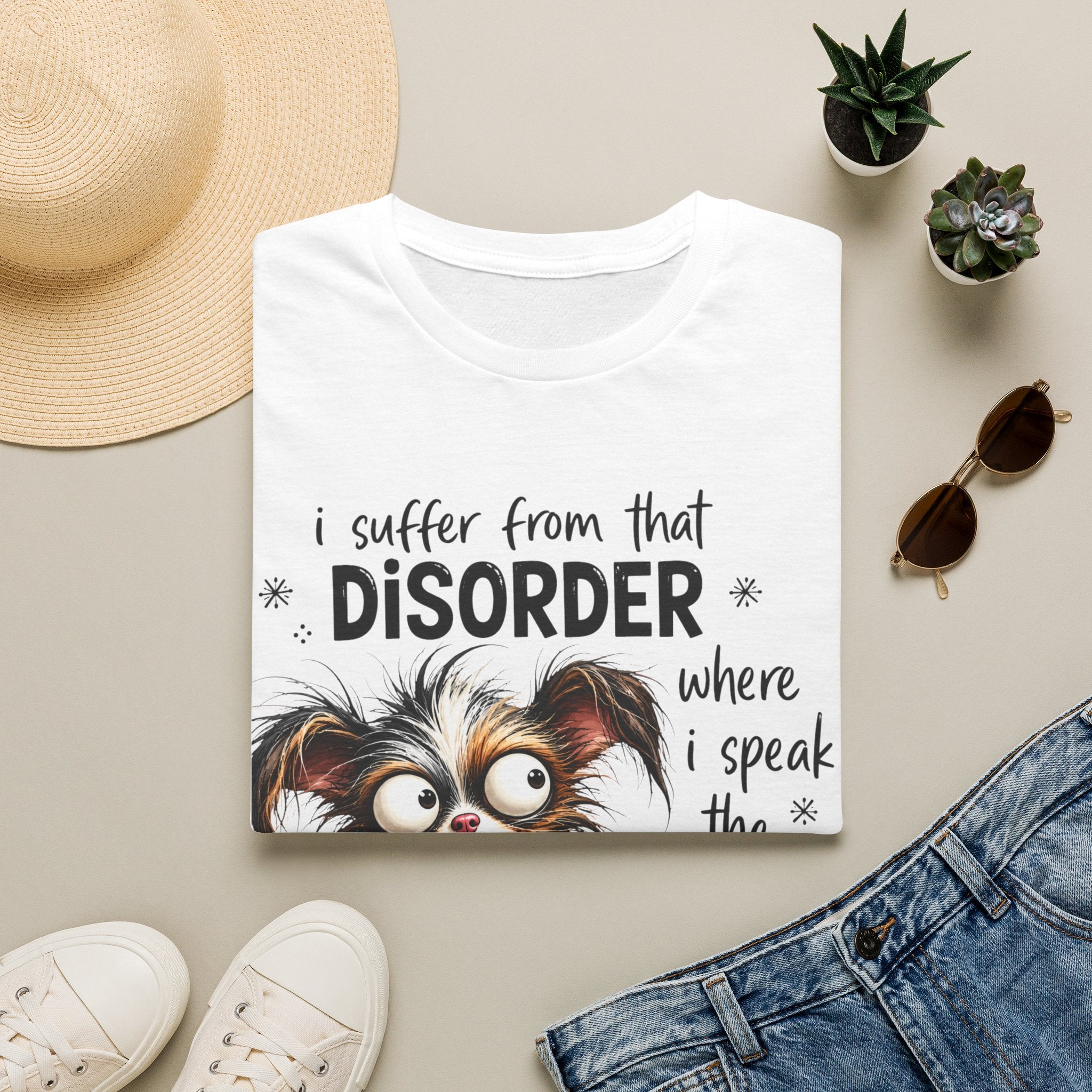 T-Shirt — “I Suffer From That Disorder” Funny Dog Graphic Tee
