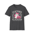 T-Shirt — "In October We Wear Pink" Breast Cancer Awareness Ghost Tee