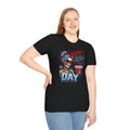 Labor Day Skull Tee — "Happy Labor Day" Patriotic Skull Graphic T-Shirt