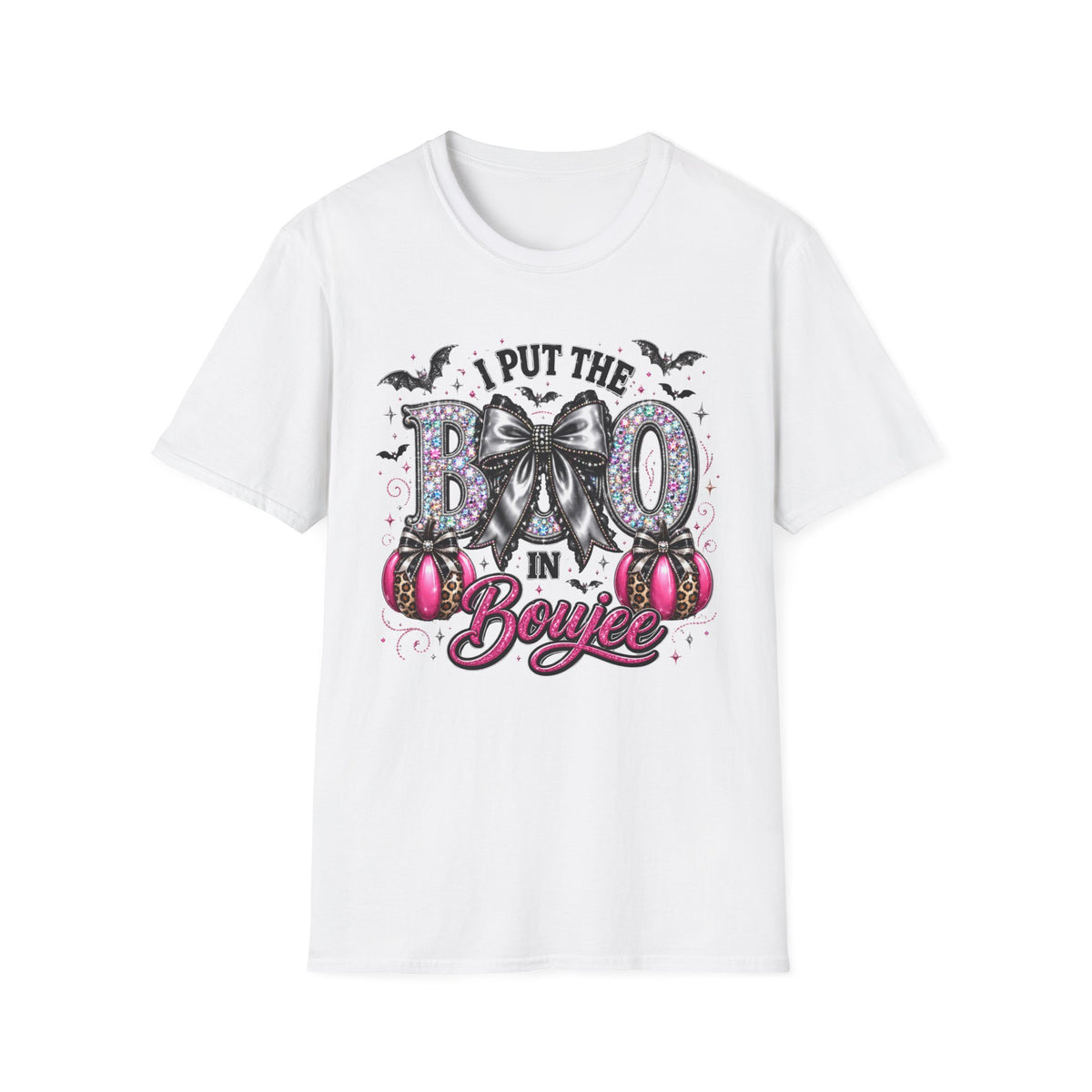 Boo in a Bow T-Shirt — I Put the Boo in Bowie Halloween Graphic Tee