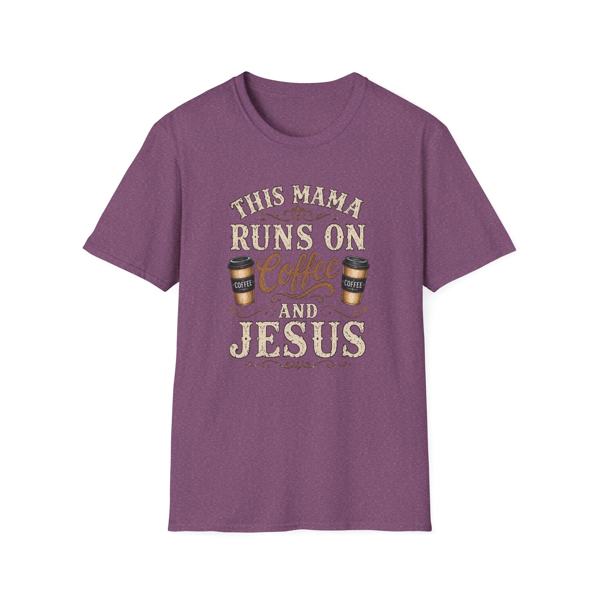 Mama Runs on Coffee and Jesus T-Shirt