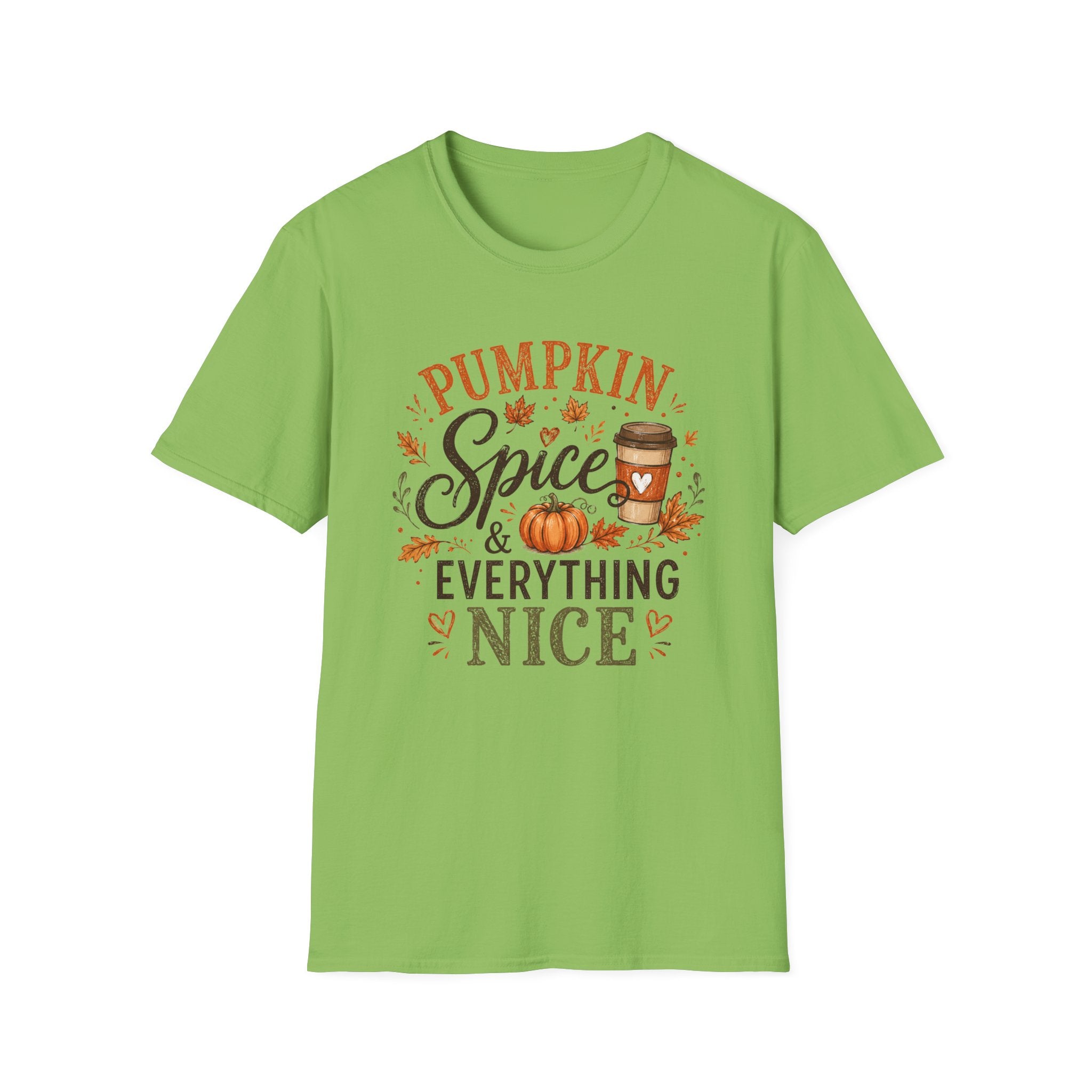 Pumpkin Spice T-Shirt — "Pumpkin Spice & Everything Nice" Fall Graphic Tee