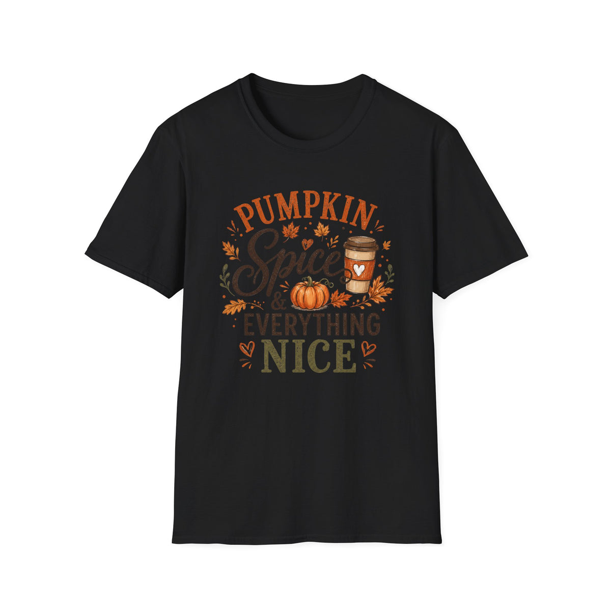 Pumpkin Spice T-Shirt — "Pumpkin Spice & Everything Nice" Fall Graphic Tee