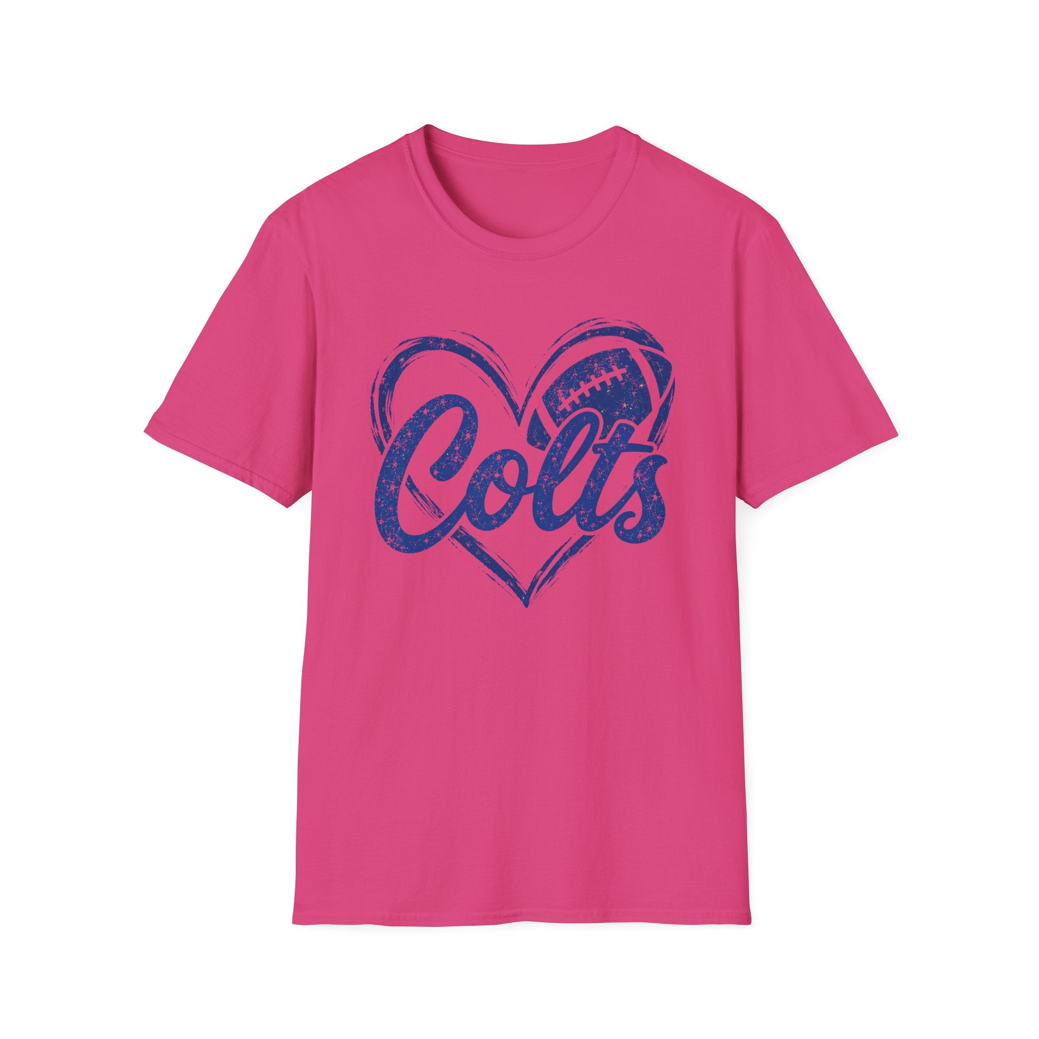 Colts Heart Football T-Shirt — Vintage Style Team Fan Tee