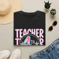 4th Grade Teacher T-Shirt – Cute Rainbow Chalkboard Teacher Tee