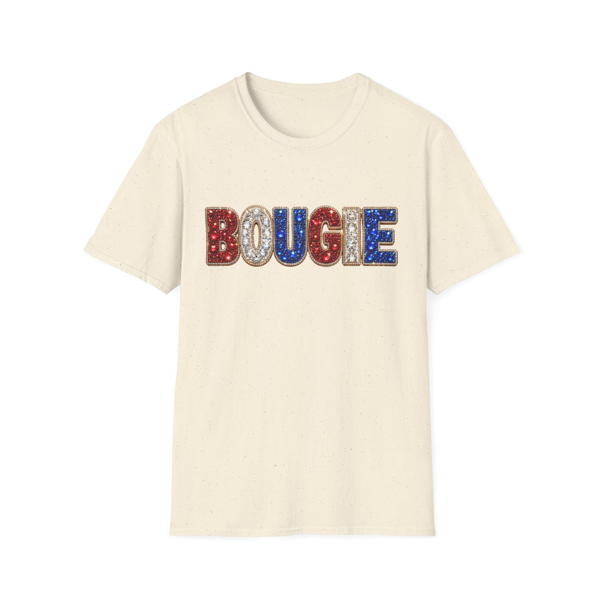 Bougie Sequin Letters T-Shirt — Glam Retro Graphic Tee