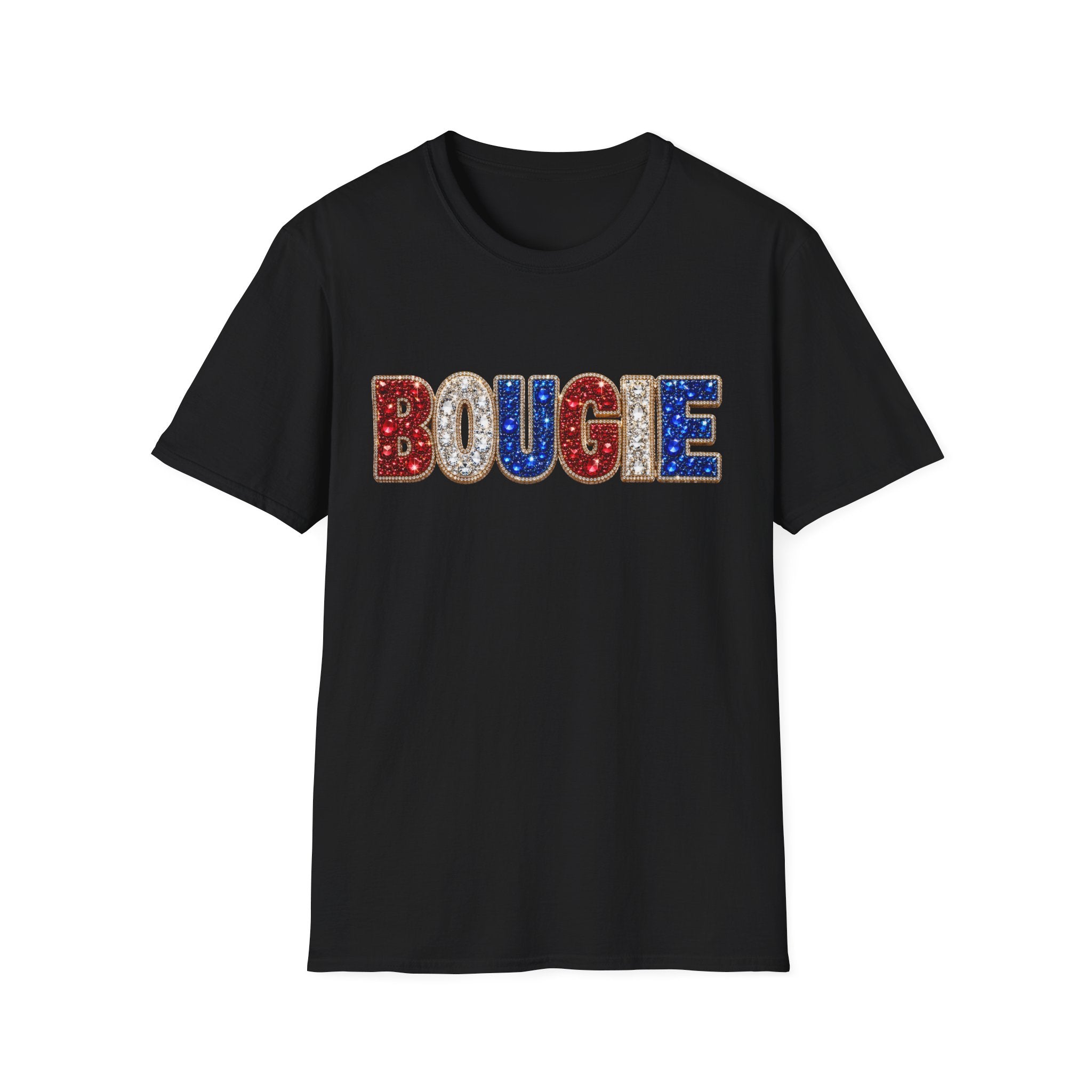 Bougie Sequin Letters T-Shirt — Glam Retro Graphic Tee